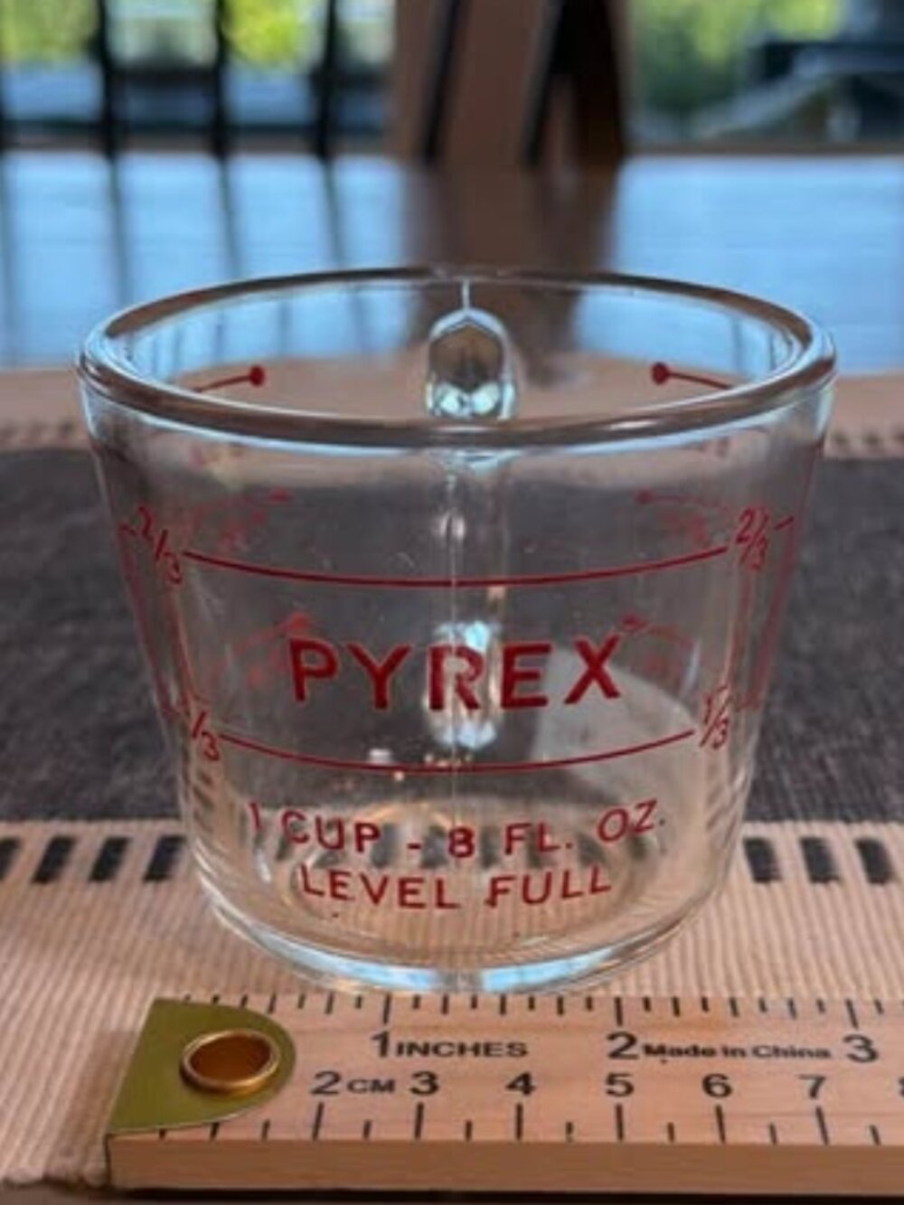 Vintage PYREX 1 Cup Glass Measuring Cup